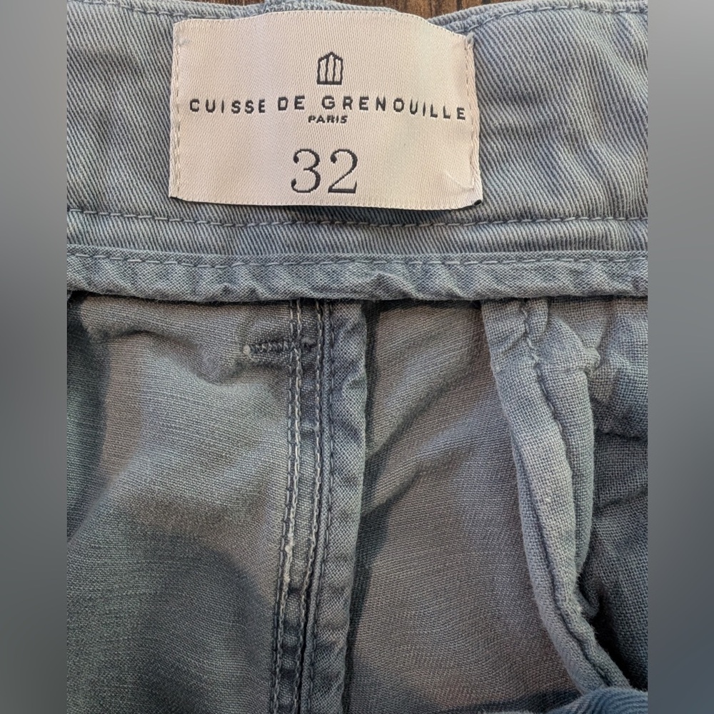 Cuisse De Grenouille Paris Men’s Chino Shorts Blue Size 32 - Picture 4 of 8